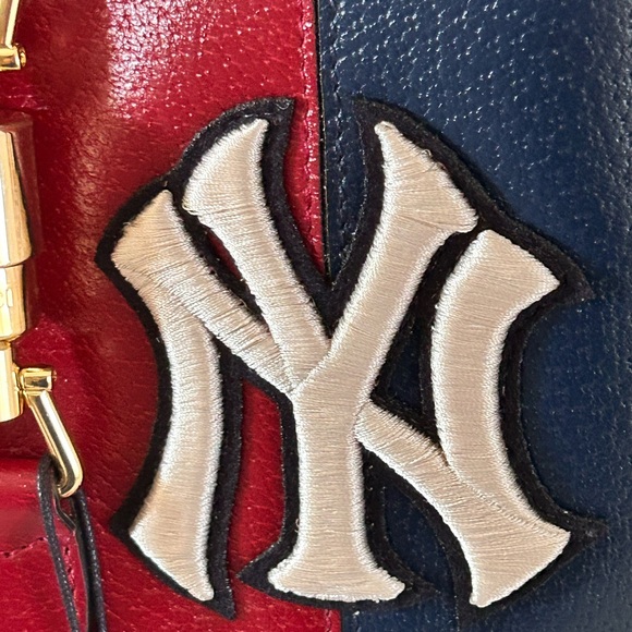 NWT-Gucci Jackie 1961 Handbag, Small, Leather handbag, Yankees,Baseball, Luxury, - Picture 12 of 16